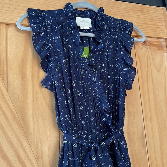 NWT | Kate Spade- Wild Rose Ruffle Wrap Dress | Size 2 - Picture 5 of 8